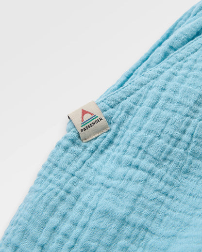 Waveney Short - Retro Blue  - Flatlay