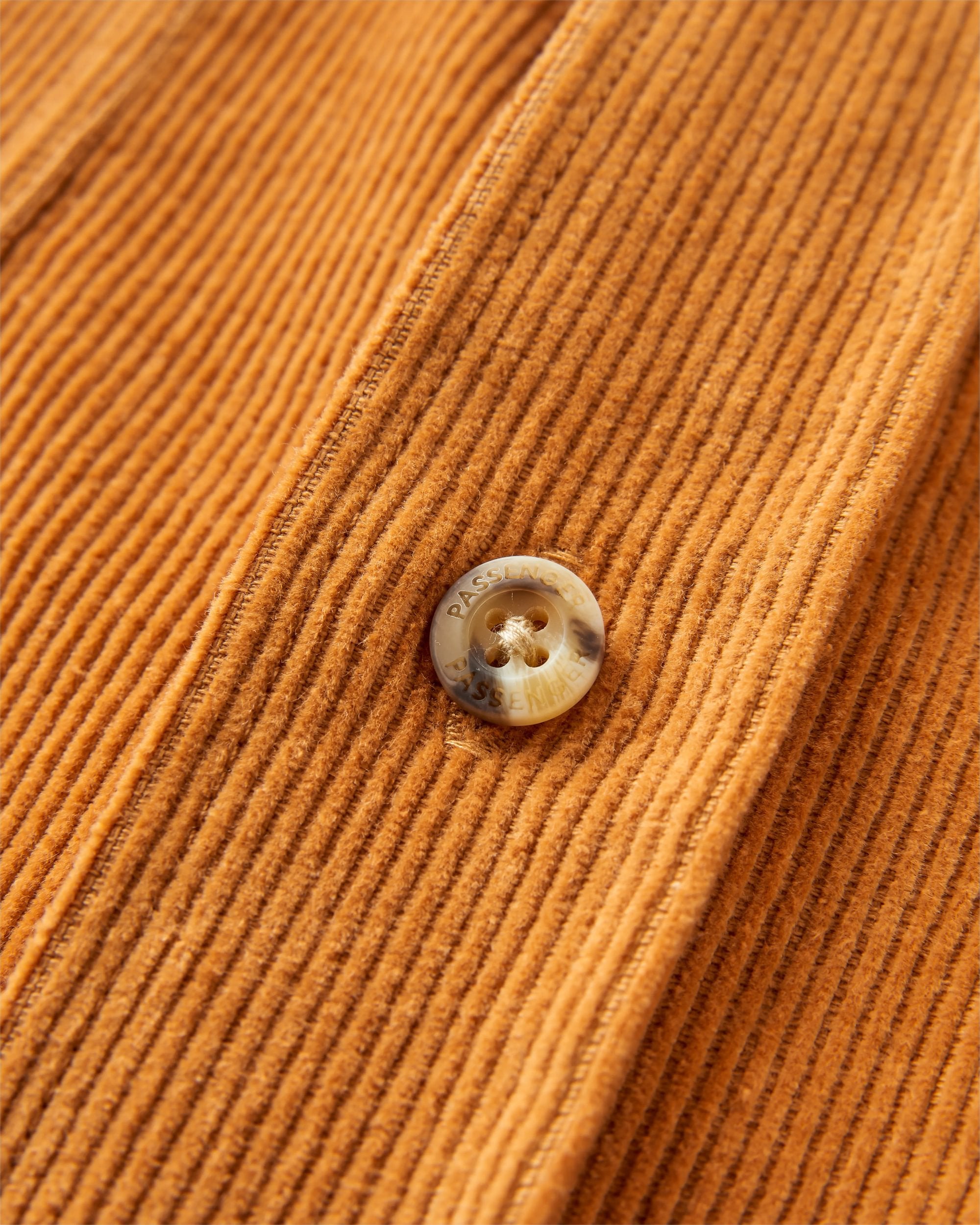 Backcountry Short Sleeve Cord Shirt - Spruce Yellow - Flatlay