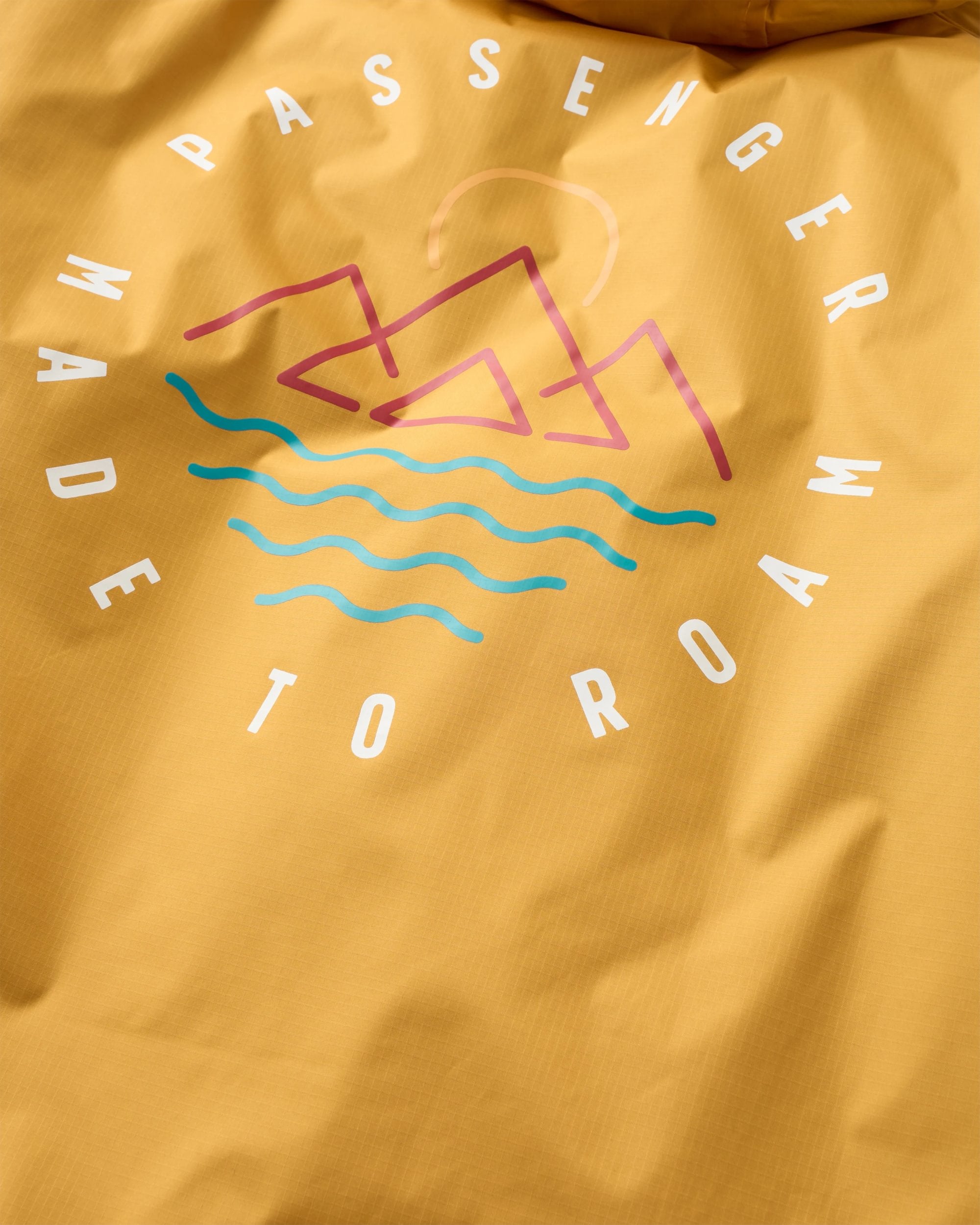 Escapism Recycled Sherpa Lined Changing Robe - Spruce Yellow - Flatlay