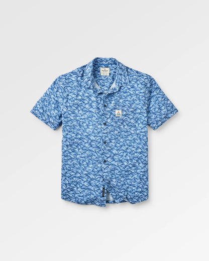 365 Recycled Active Shirt - Waves Dark Denim - Flatlay