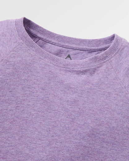 Legacy LS T-Shirt - Purple Haze Marl - Flatlay