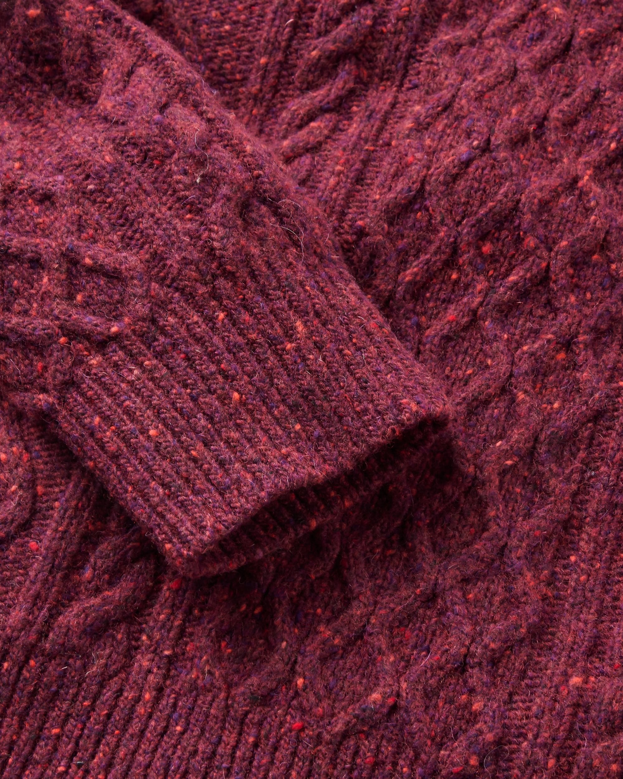 Sandbar Recycled Knitted Jumper - Fig - Flatlay