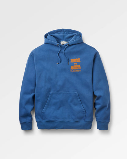 Explore Beyond Relaxed Fit Hoodie - Blue Navy - Flatlay