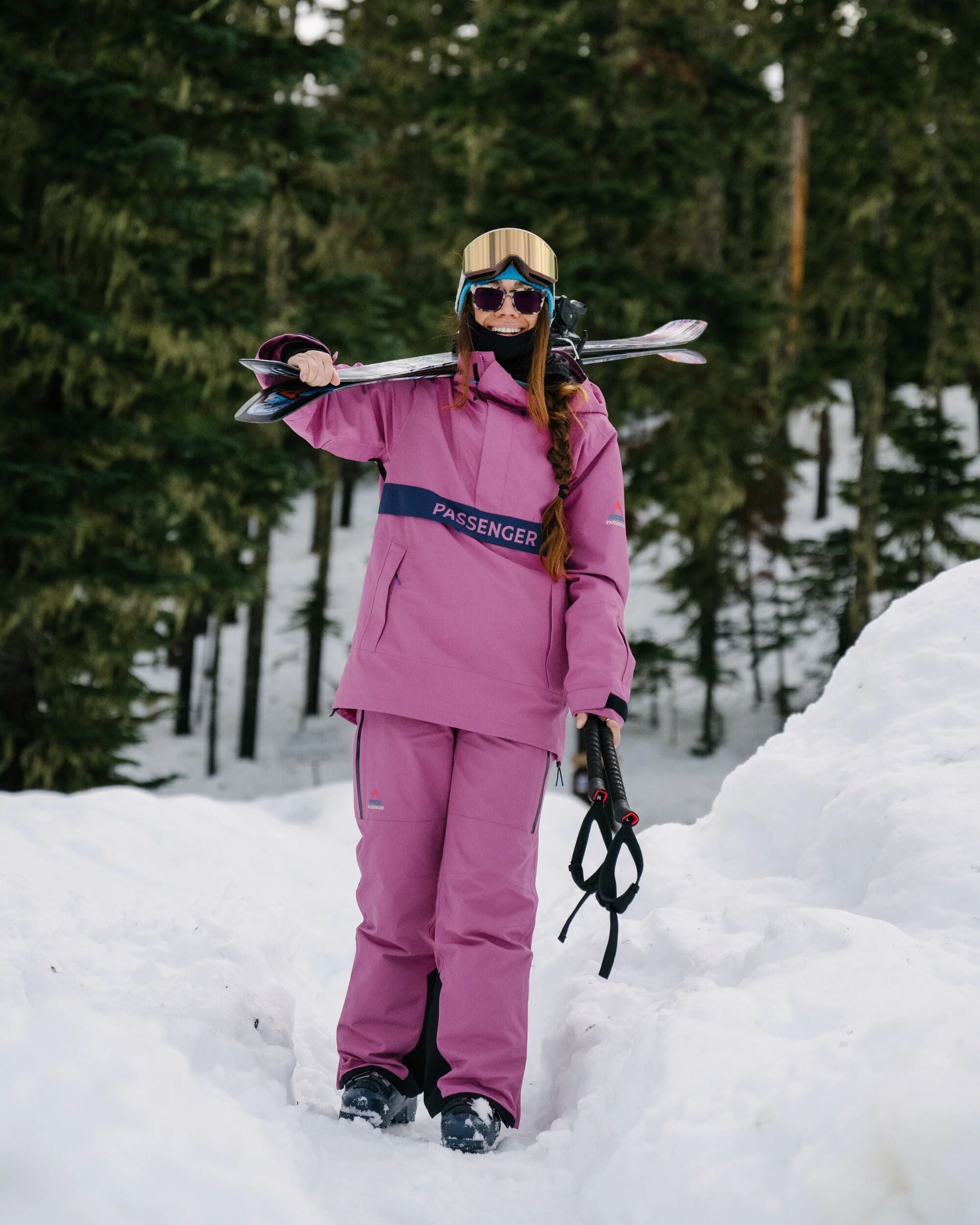Snowscape Women's Recycled Pant - Mauve Haze - Lifestyle