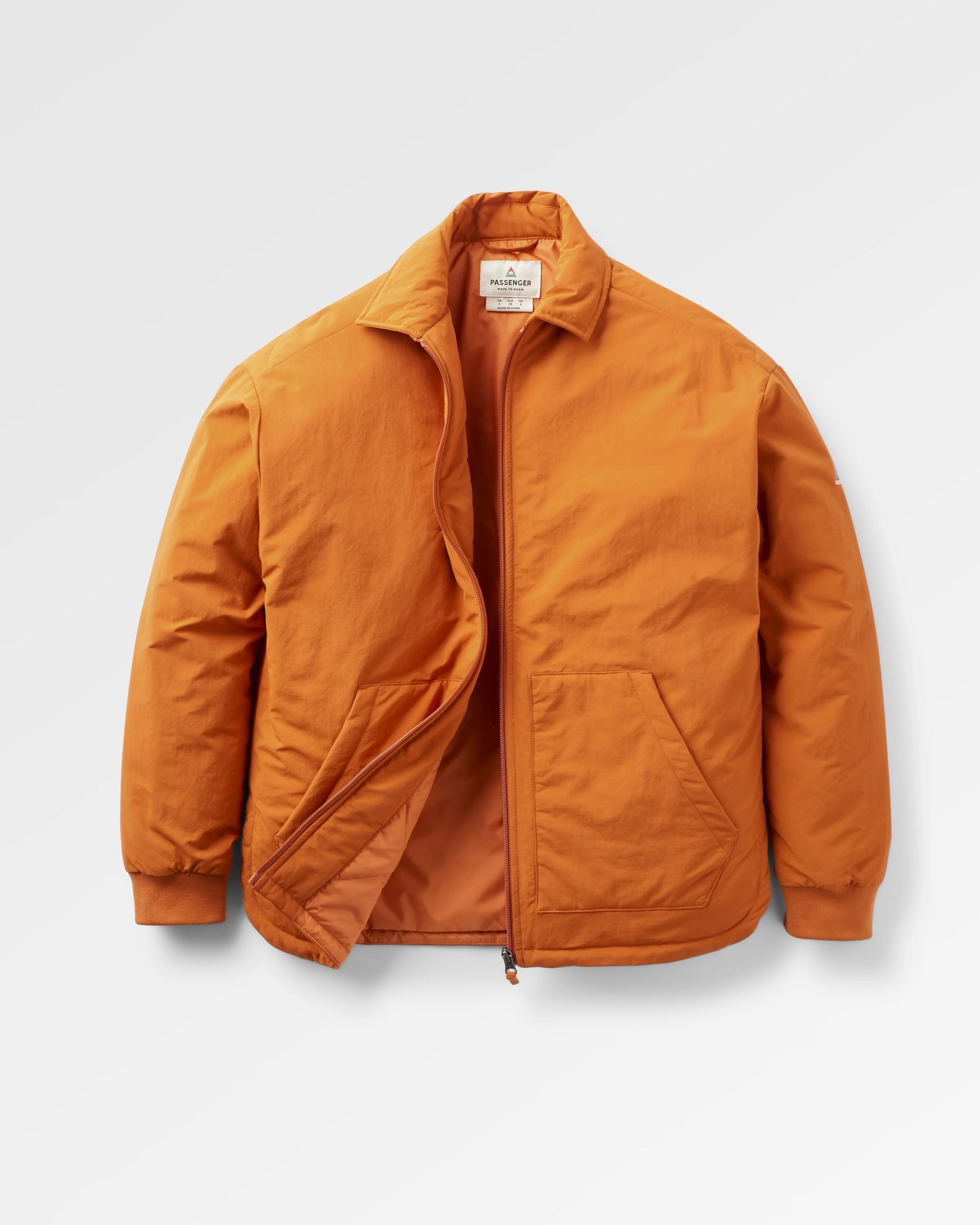 Tasi Recycled Insulated Jacket - Sunset Orange - Flatlay