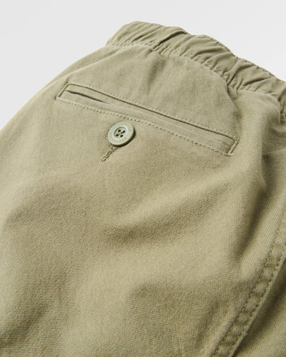 Adventurer Organic Canvas Trouser - Dusty Olive - Flatlay