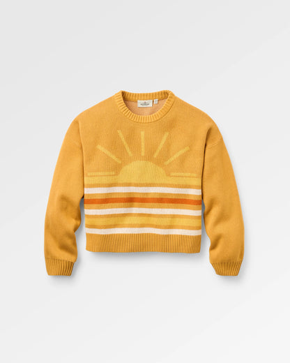 Dawner Knitted Jumper - Spruce Yellow - Flatlay