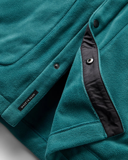 Adapt Recycled Polartec® Overshirt  - Mediterranean - Flatlay