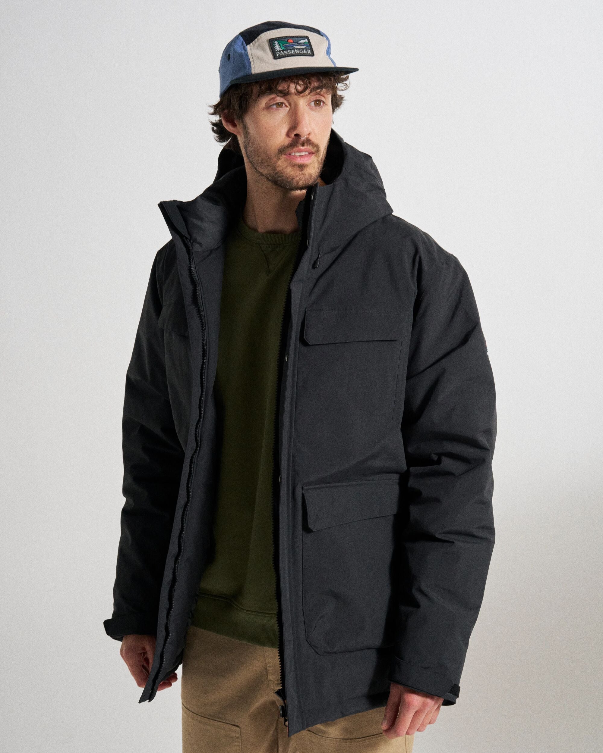 Explorer Waterproof Down Parka - Black - Studio Model