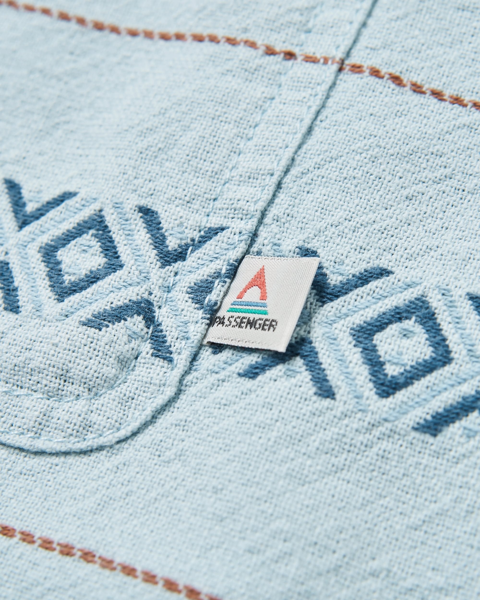 Voyage Jacquard Shirt - Ice Blue Jacquard  - Flatlay