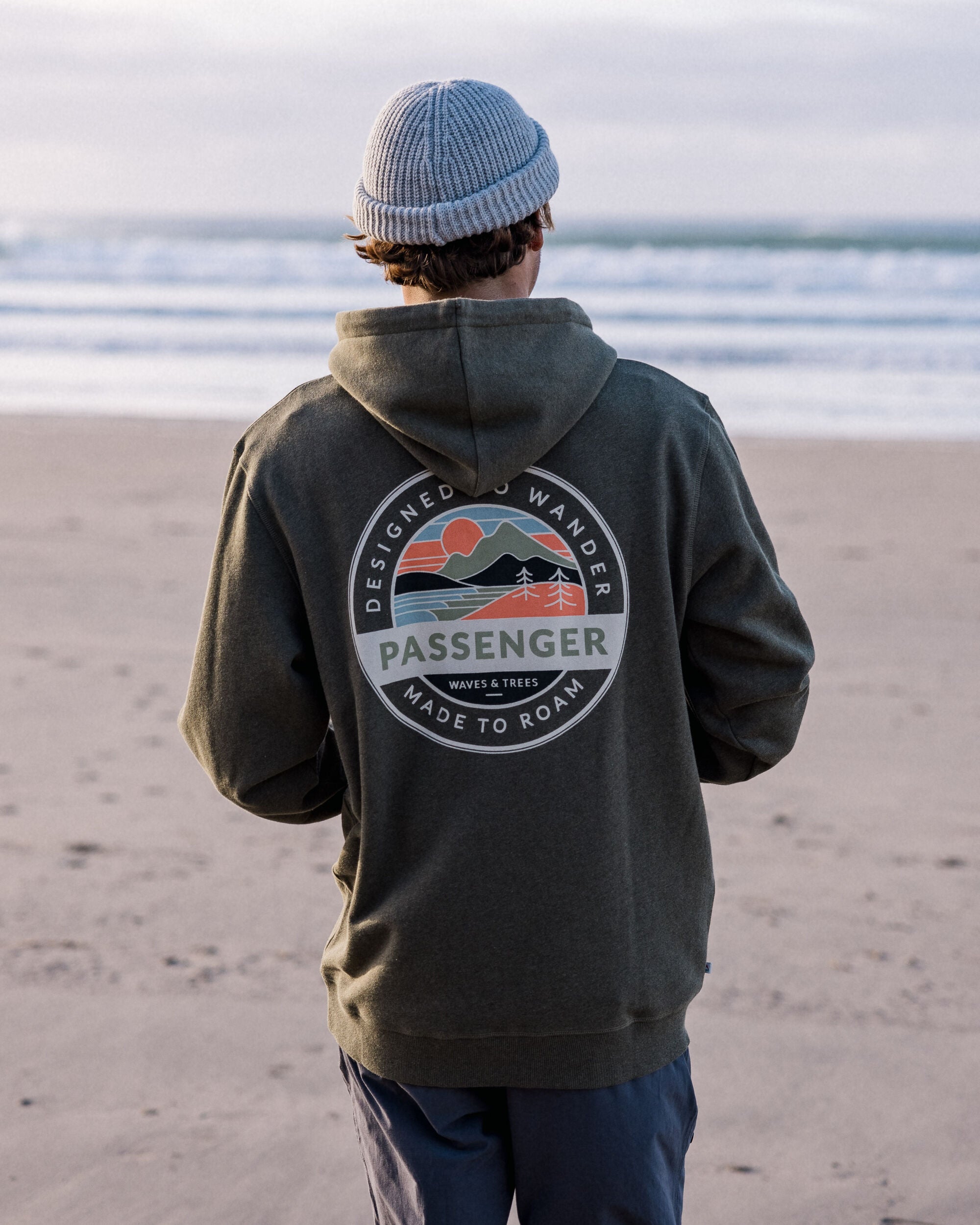 Odyssey Organic Cotton Hoodie - Khaki Marl - Lifestyle - Male