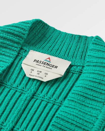 Nurture Organic Cotton Cardigan - Greenlake - Flatlay