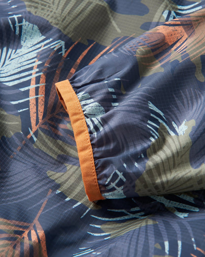 Gusto Recycled Windshell Smock - Palm Camo Apricot