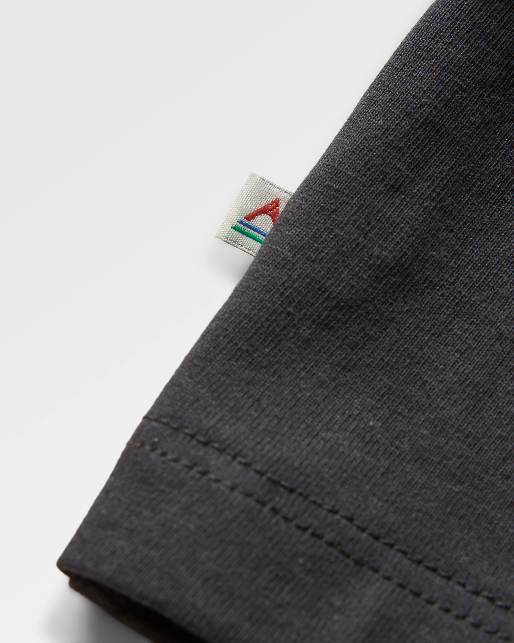 Heritage Organic Relaxed Fit T-Shirt - Black - Flatlay