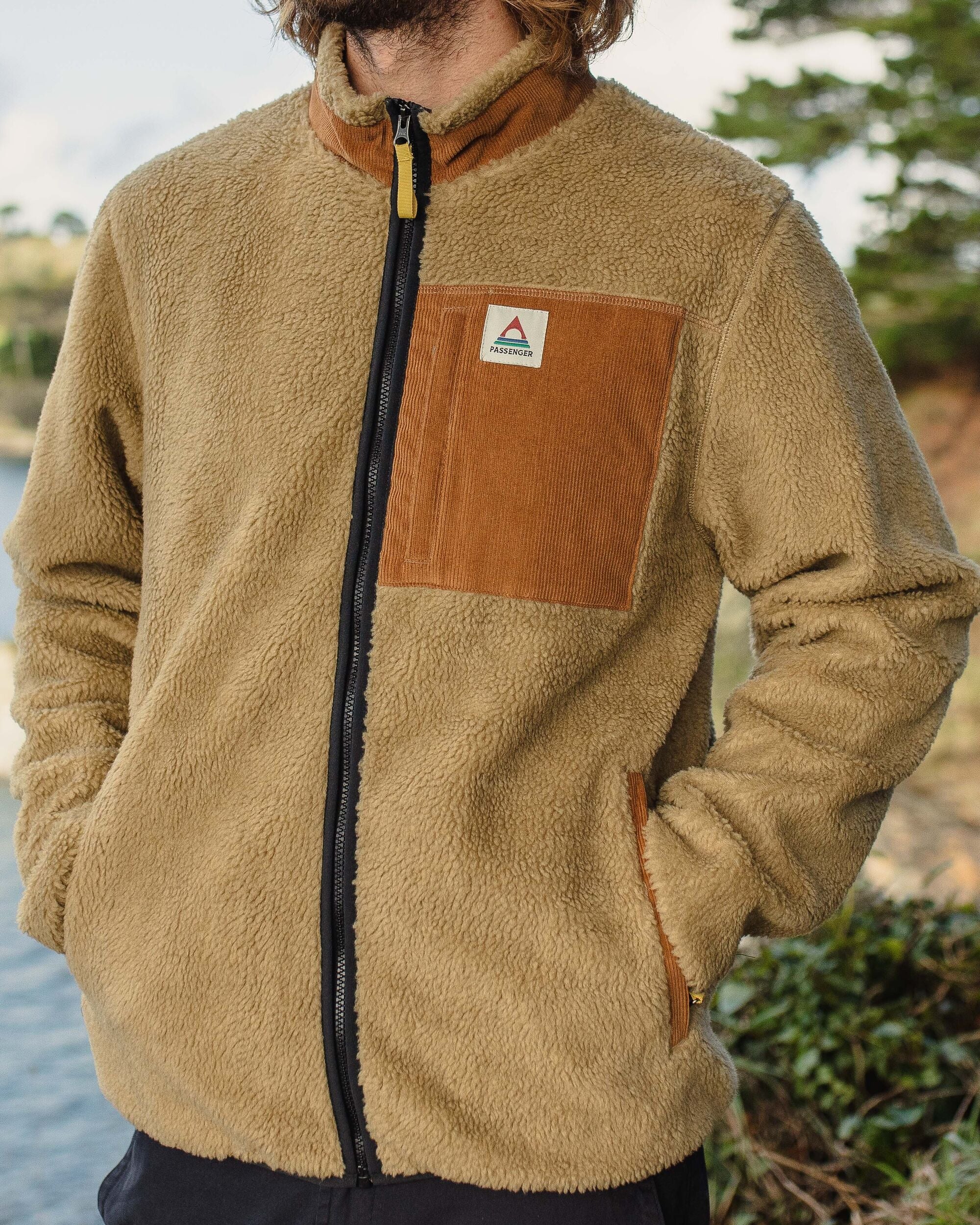 Trekker Recycled Deep-Pile Sherpa Fleece - Biscuit - Lifestyle