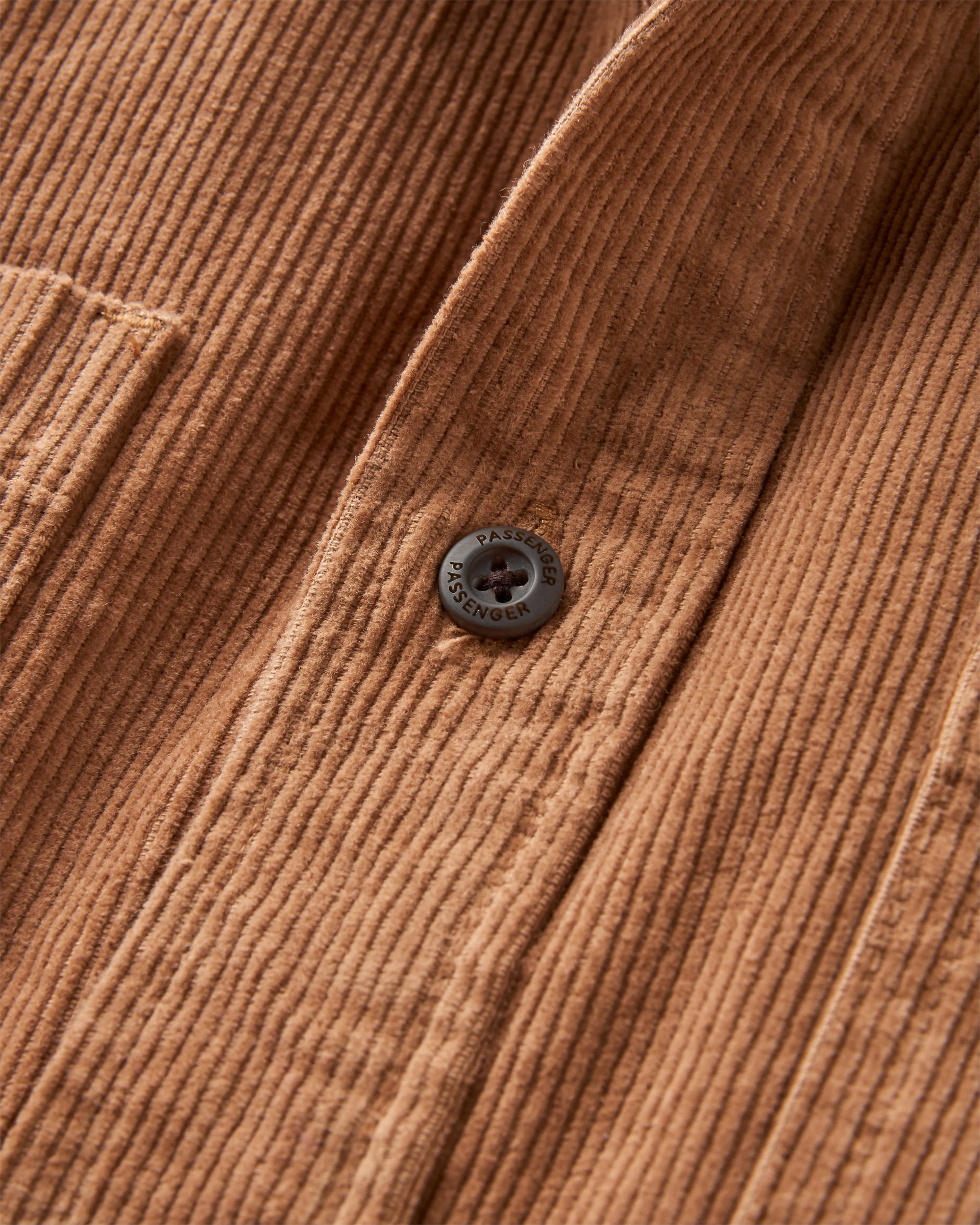 Backcountry Short Sleeve Cord Shirt - Toffee - Flatlay