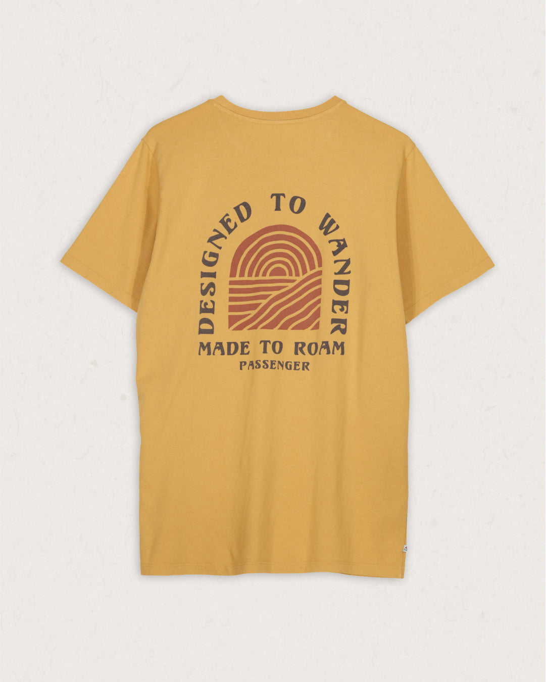 Sundown Recycled Cotton T-Shirt - Mustard Gold