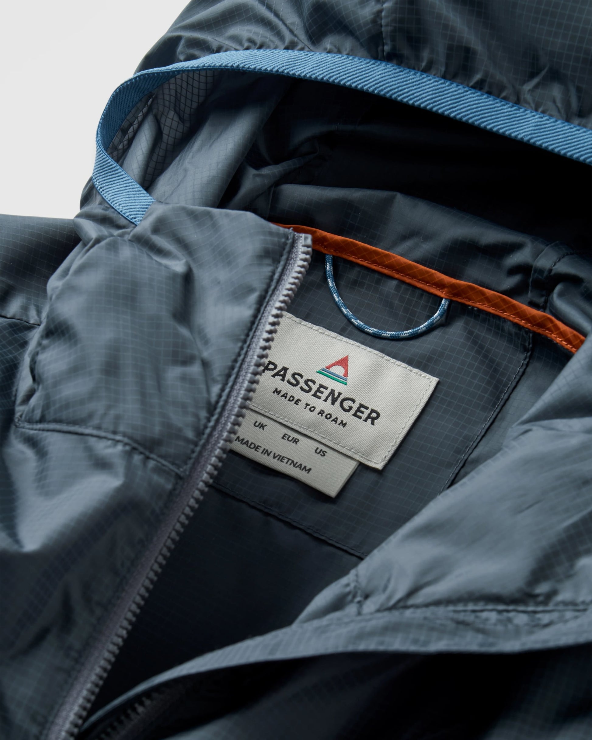 Gusto Recycled Windshell Anorak - Charcoal/Storm Grey