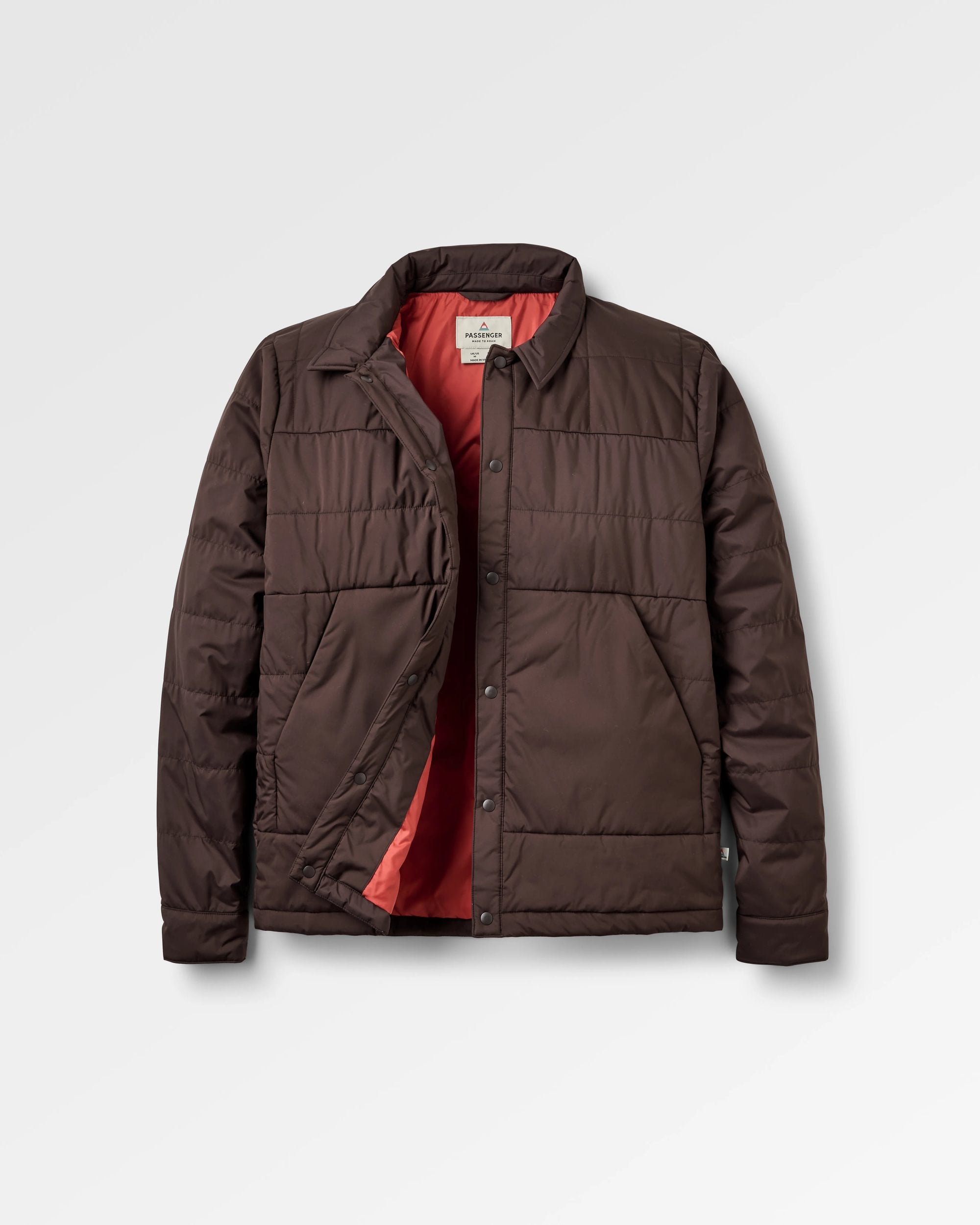 Vanlifer Insulated Overshirt - Espresso - Flatlay