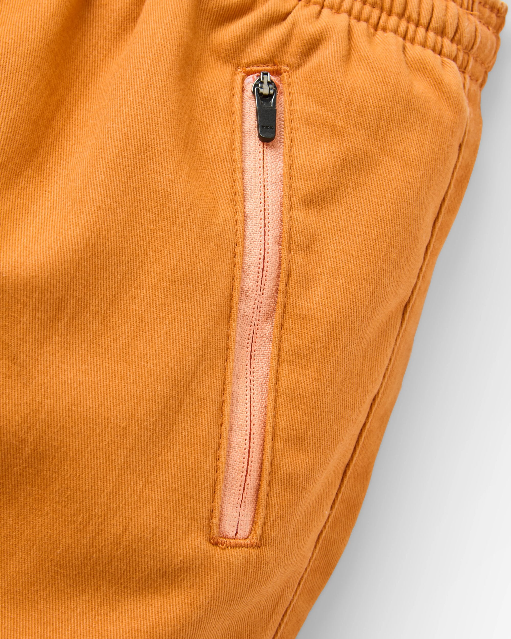 Flaris Cotton Short - Sunrise Orange - Flatlay