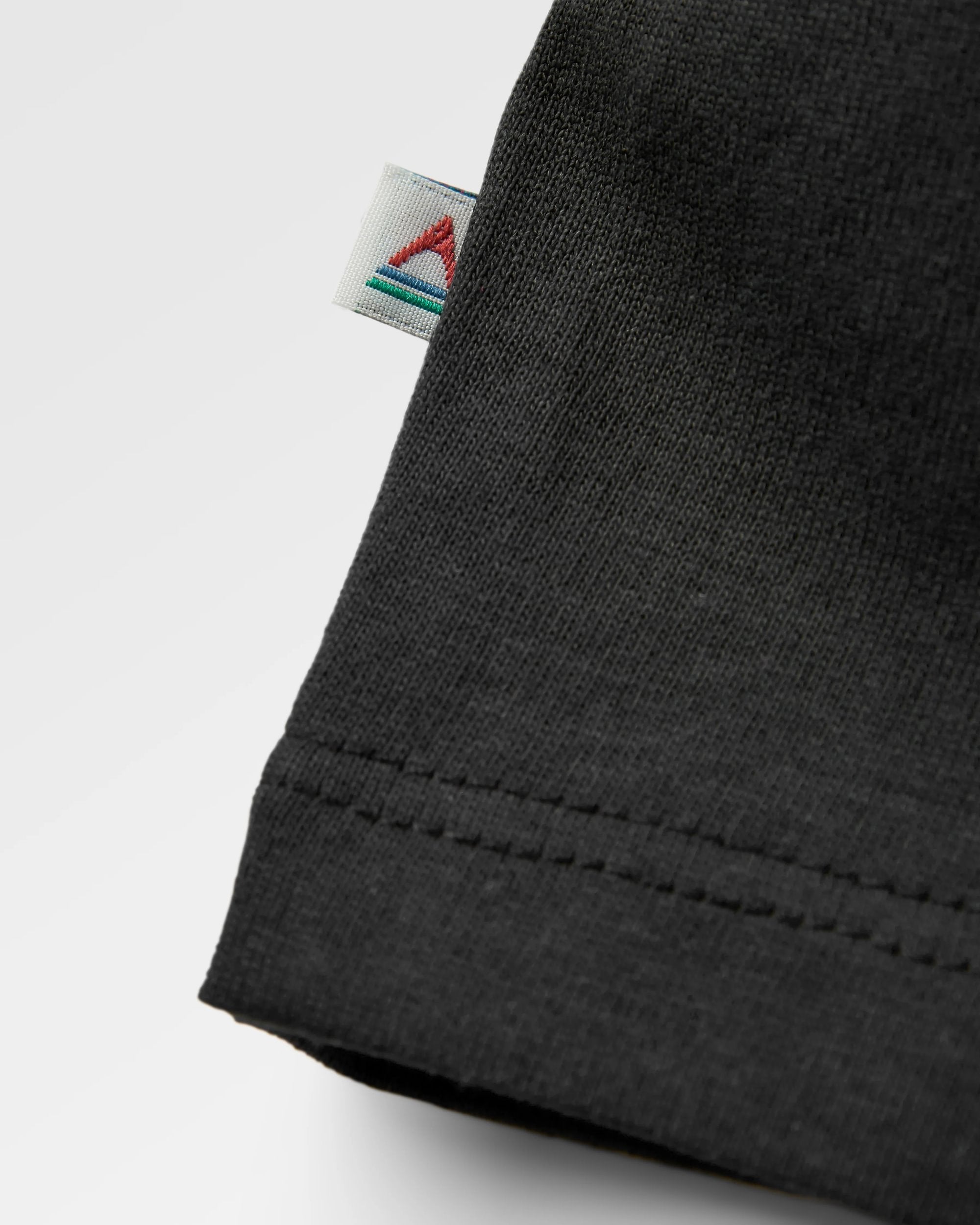 Passenger Recycled Cotton T-Shirt - Black - Flatlay