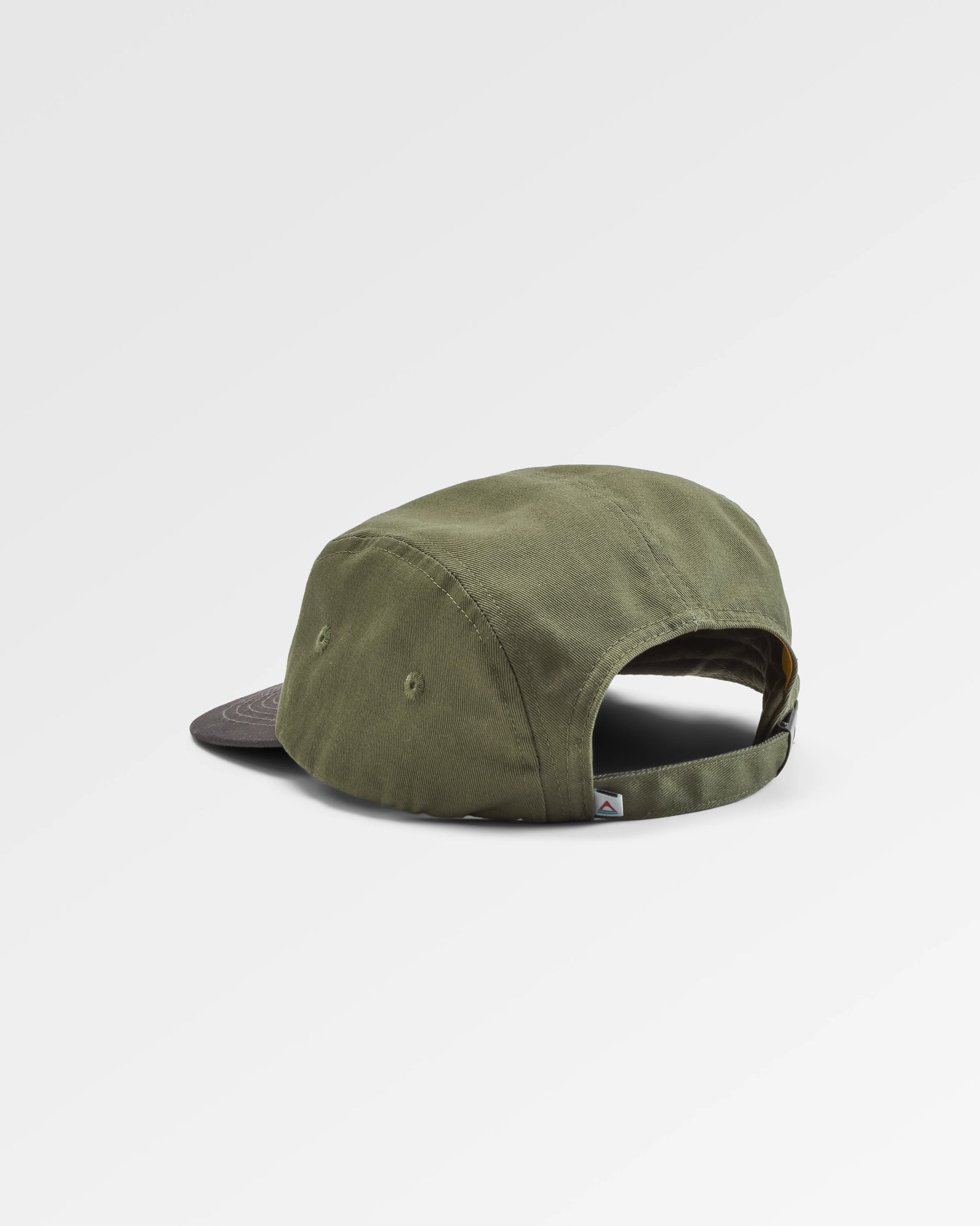 Waves & Trees Recycled 5 Panel Cap - Dusty Olive - Flatlay