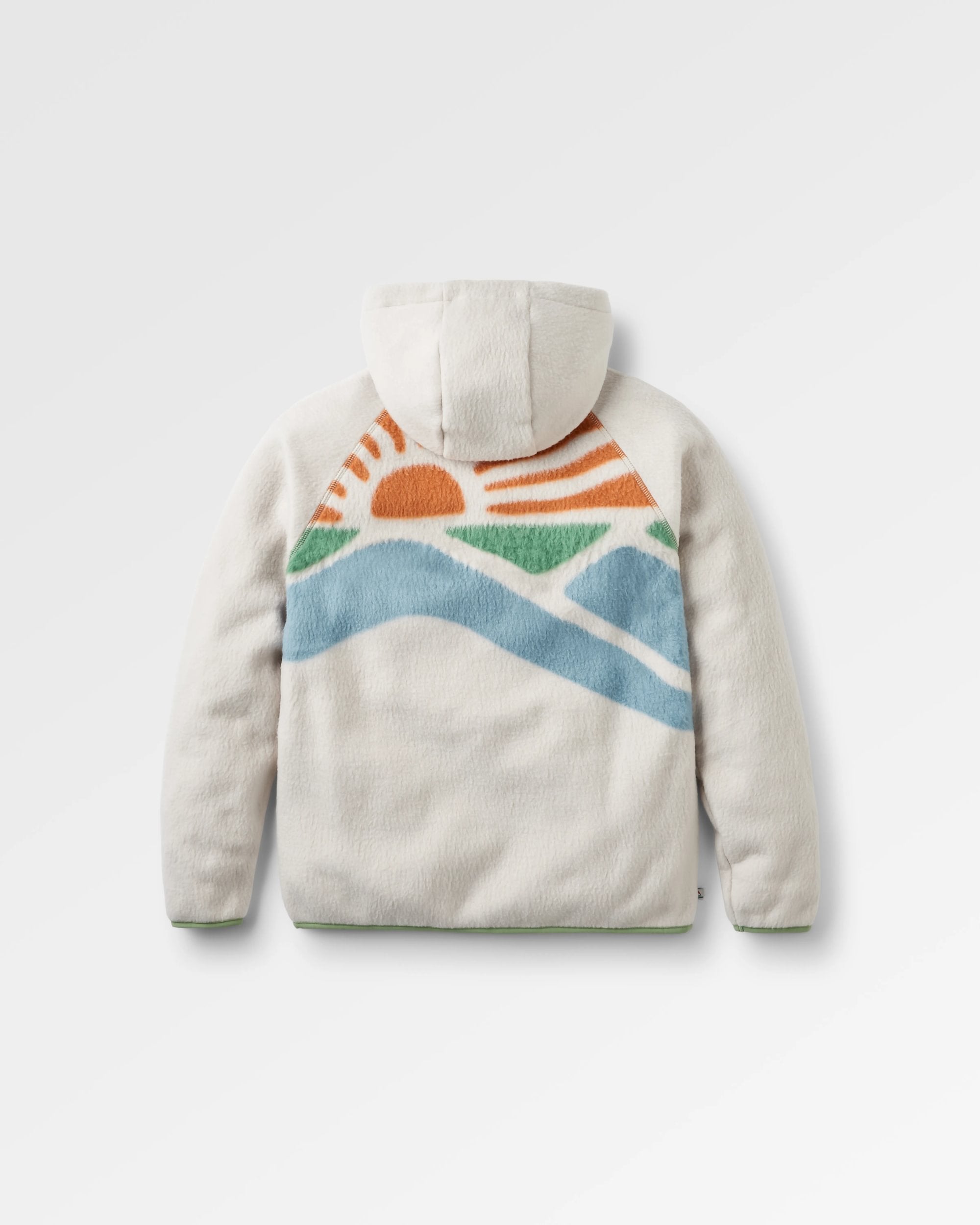 North Coast Vista Full Zip Recycled Sherpa Fleece - Oatmeal - Flatlay