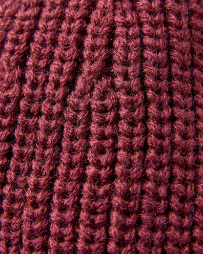 Compass Recycled Beanie - Wine