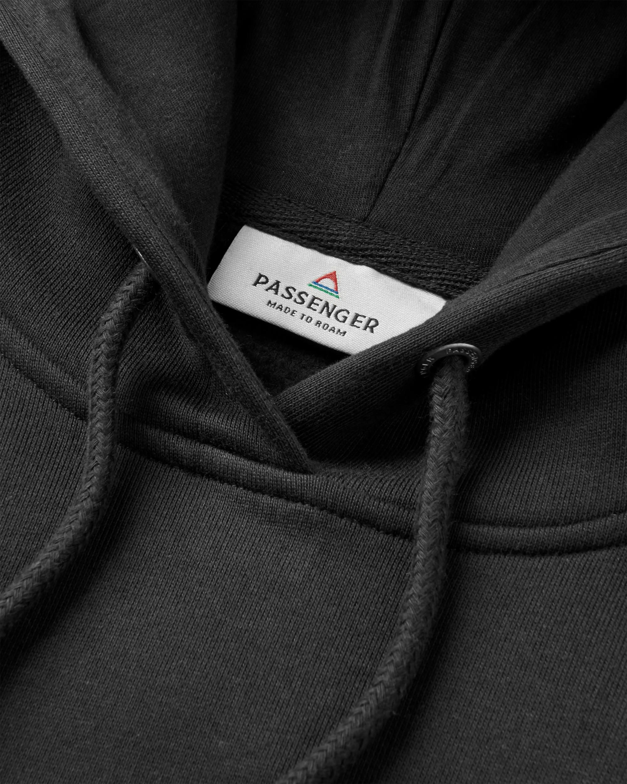 Yuca Organic Cotton Hoodie - Black - Flatlay