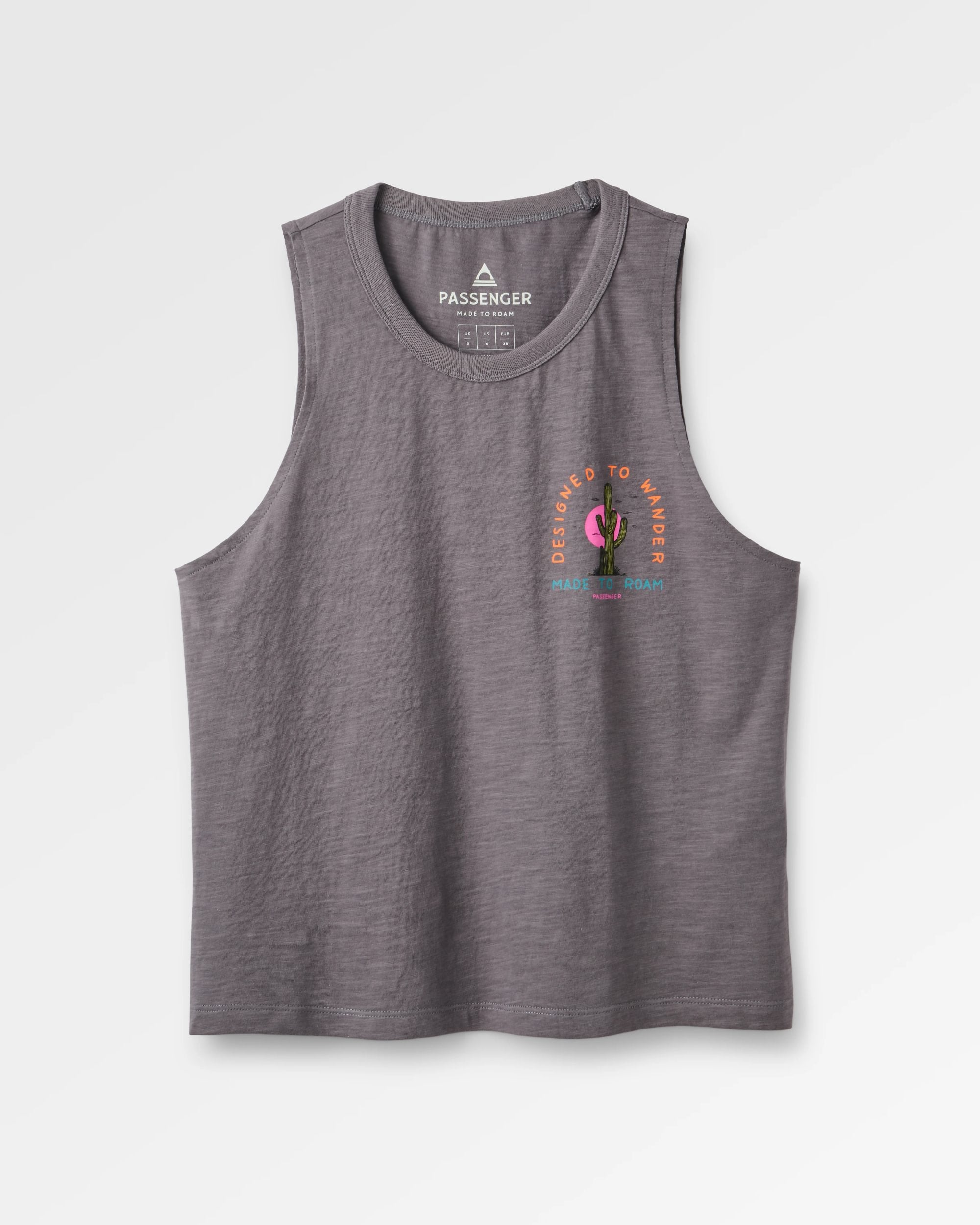 Women's Explore Vest - Charcoal - Flatlay