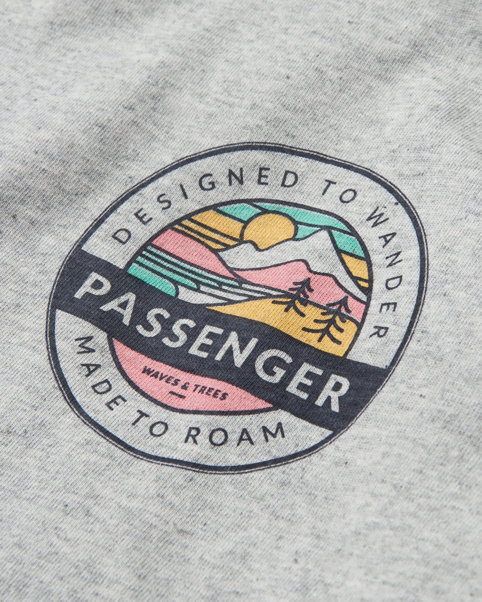 Odyssey Recycled Cotton LS T-Shirt - Mid Grey Marl - Flatlay