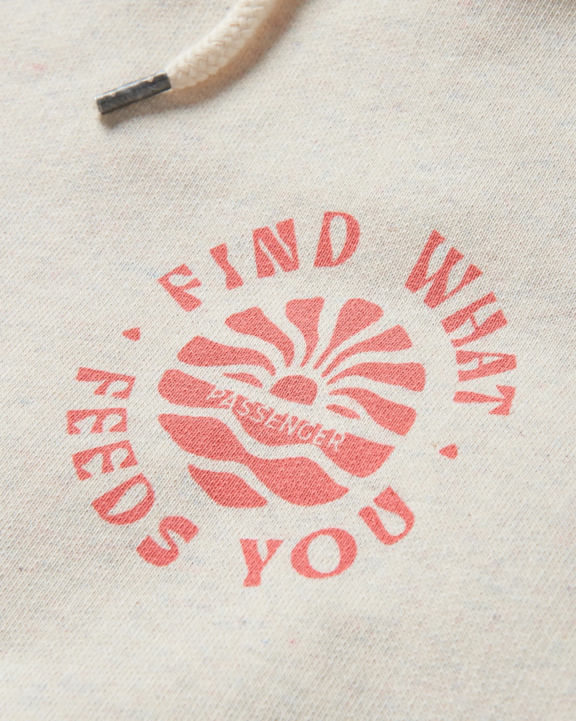 Discovery Recycled Cotton Hoodie - Milky Marl - Flatlay