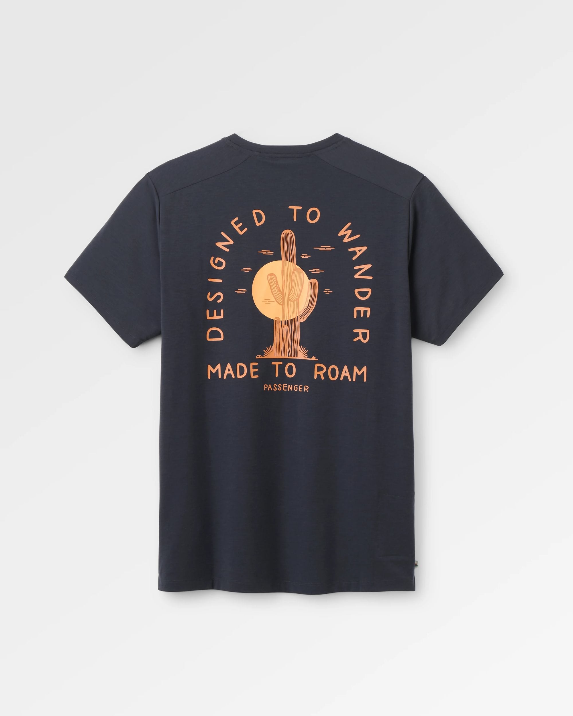 Ridescape Men's Active T-Shirt - Faded Black - Flatlay