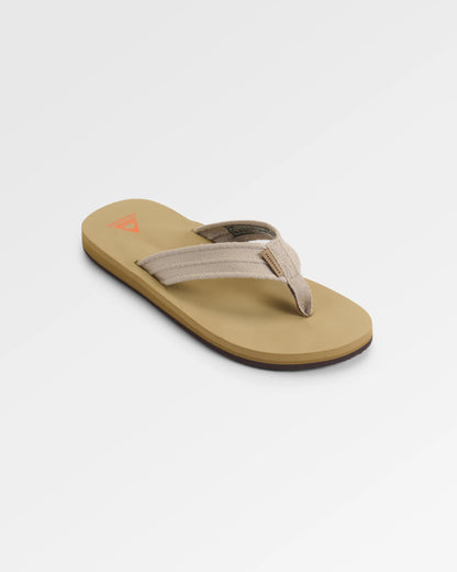 Santos Flip Flop 2.0 - Taupe - Flatlay
