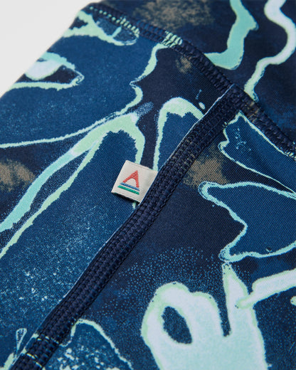 Mantra Recycled Active Leggings - Frost Ice Blue - Flatlay