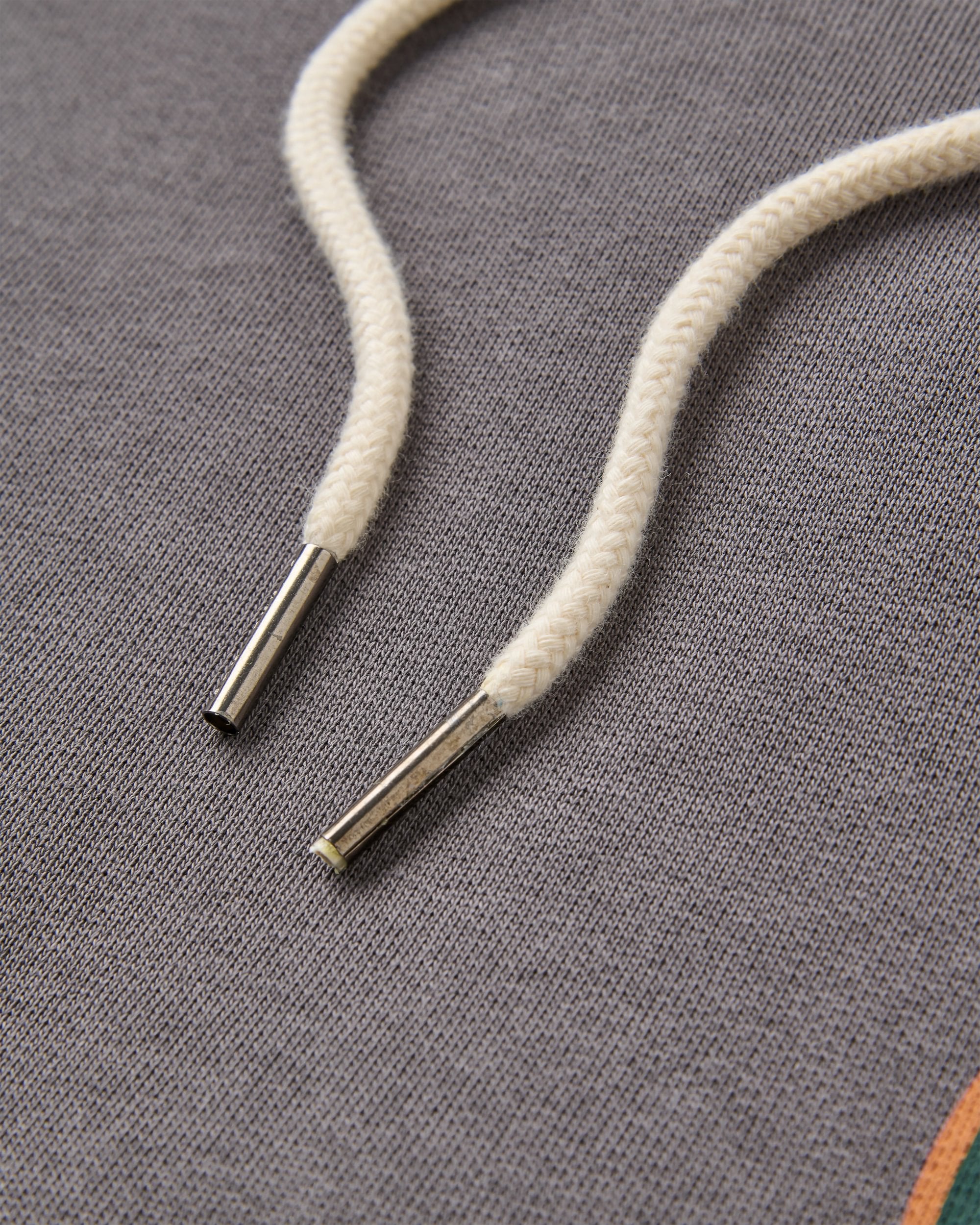 Rambling Recycled Cotton Hoodie - Charcoal - Flatlay