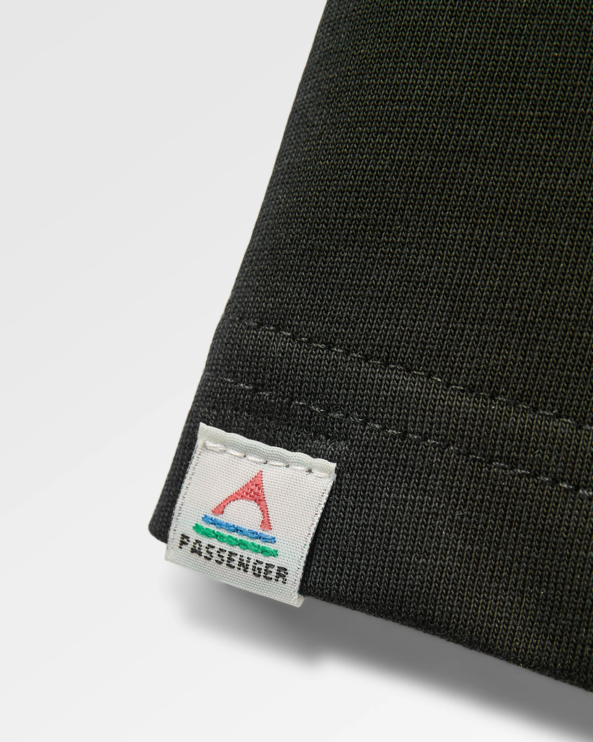 Snapshot Organic Cotton Relaxed Fit T-Shirt - Black - Flatlay