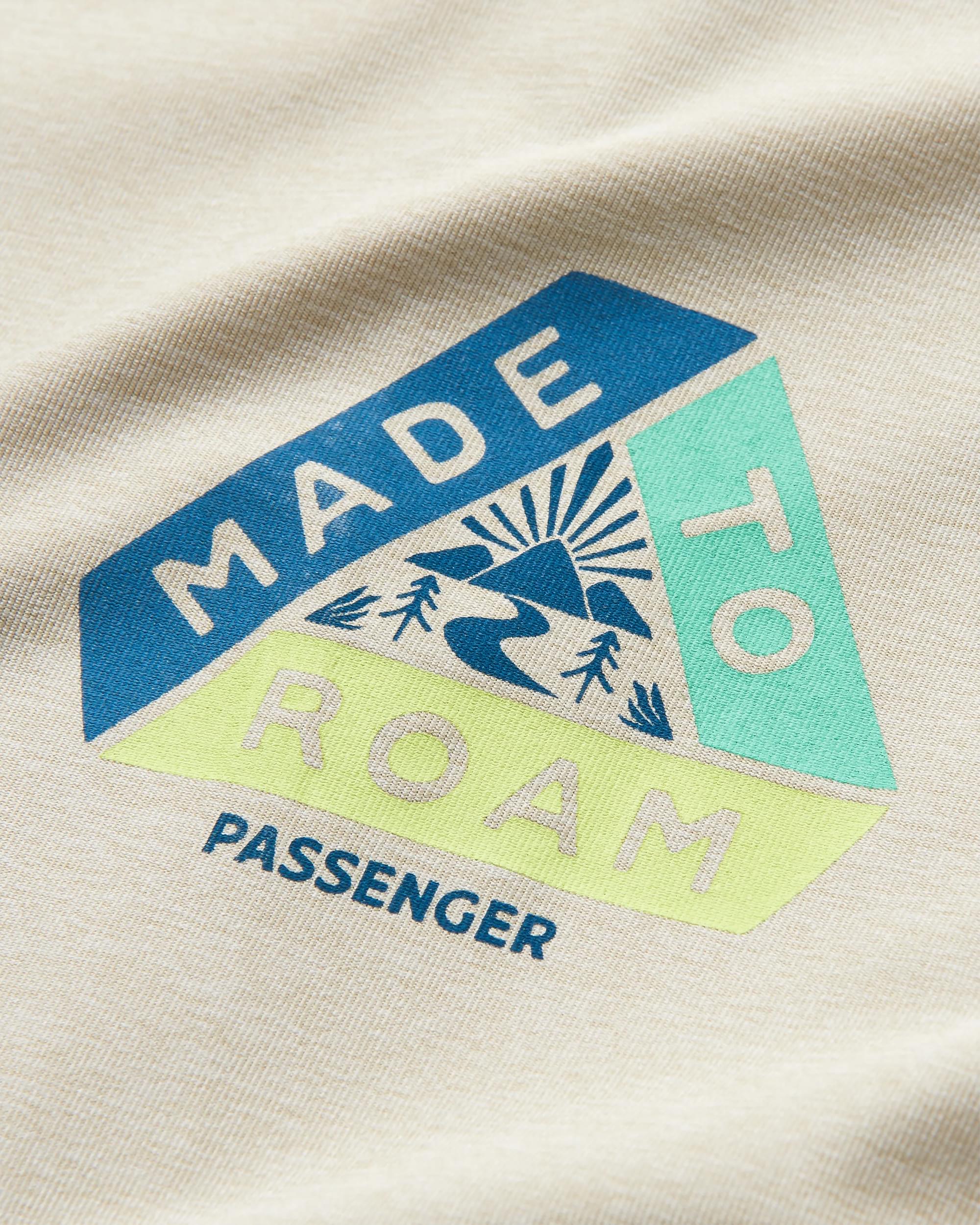 Pacifica Recycled Active LS Top - Birch Marl - Flatlay