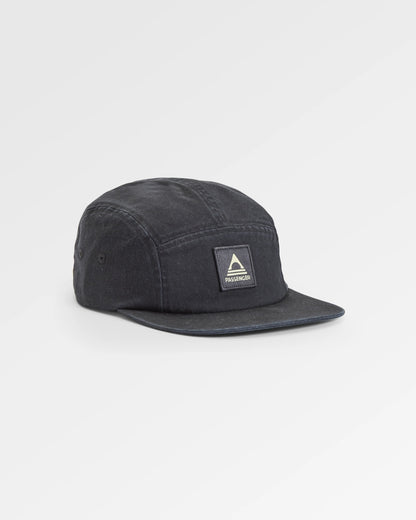Fixie Organic 5 Panel Cap 2.0 - Faded Black - Flatlay