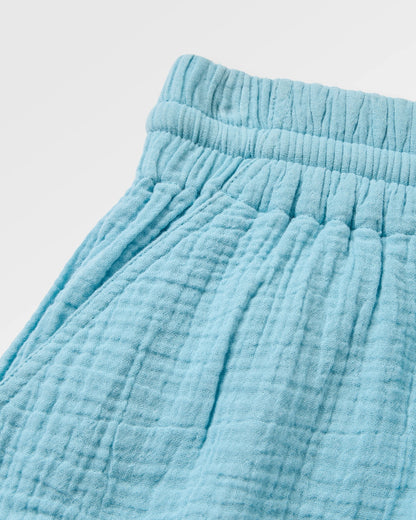 Waveney Short - Retro Blue  - Flatlay