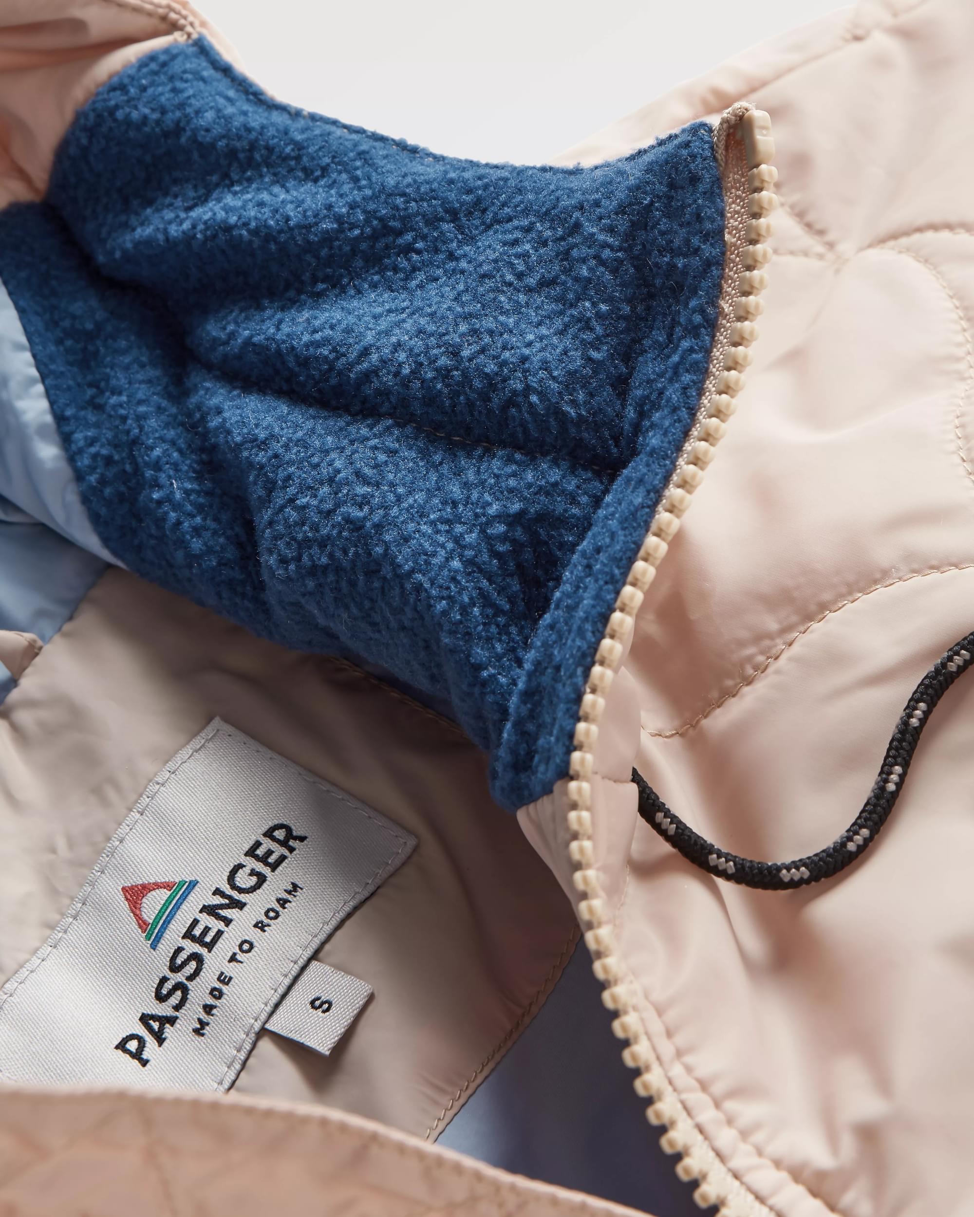 Flora Long Recycled Insulated Parka - White Pepper - Flatlay