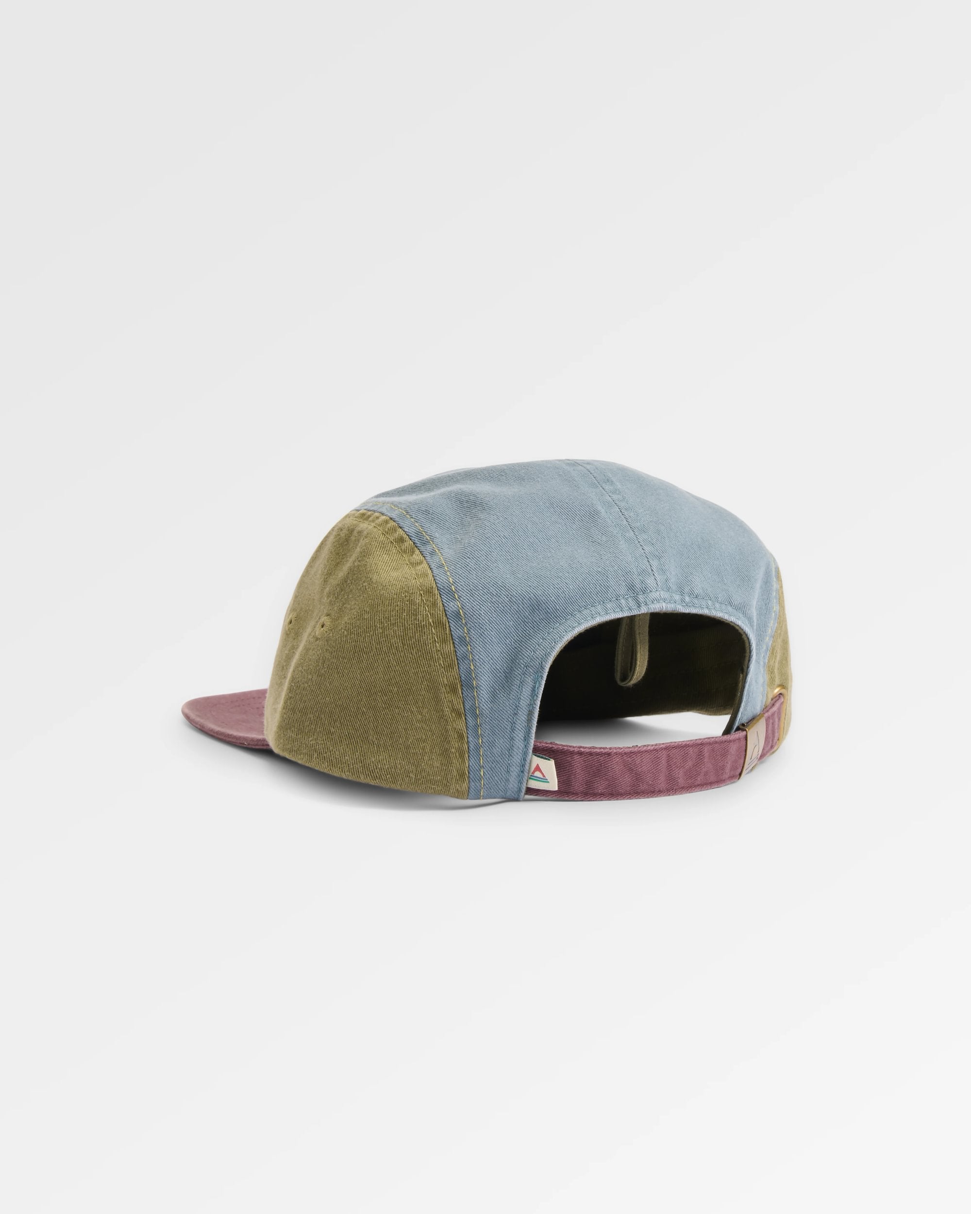 Fixie 5 Panel Cap - Dusty Ochre/Stormy Blue - Flatlay