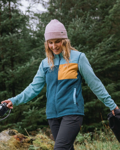 Venturescape Women's Recycled Fleece - Retro Blue/Tidal Blue - Lifestyle