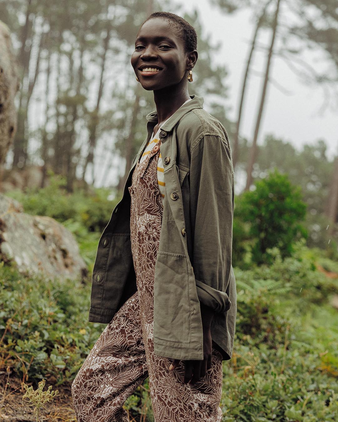 Stardust Organic Cotton Ls Shirt - Dusty Olive