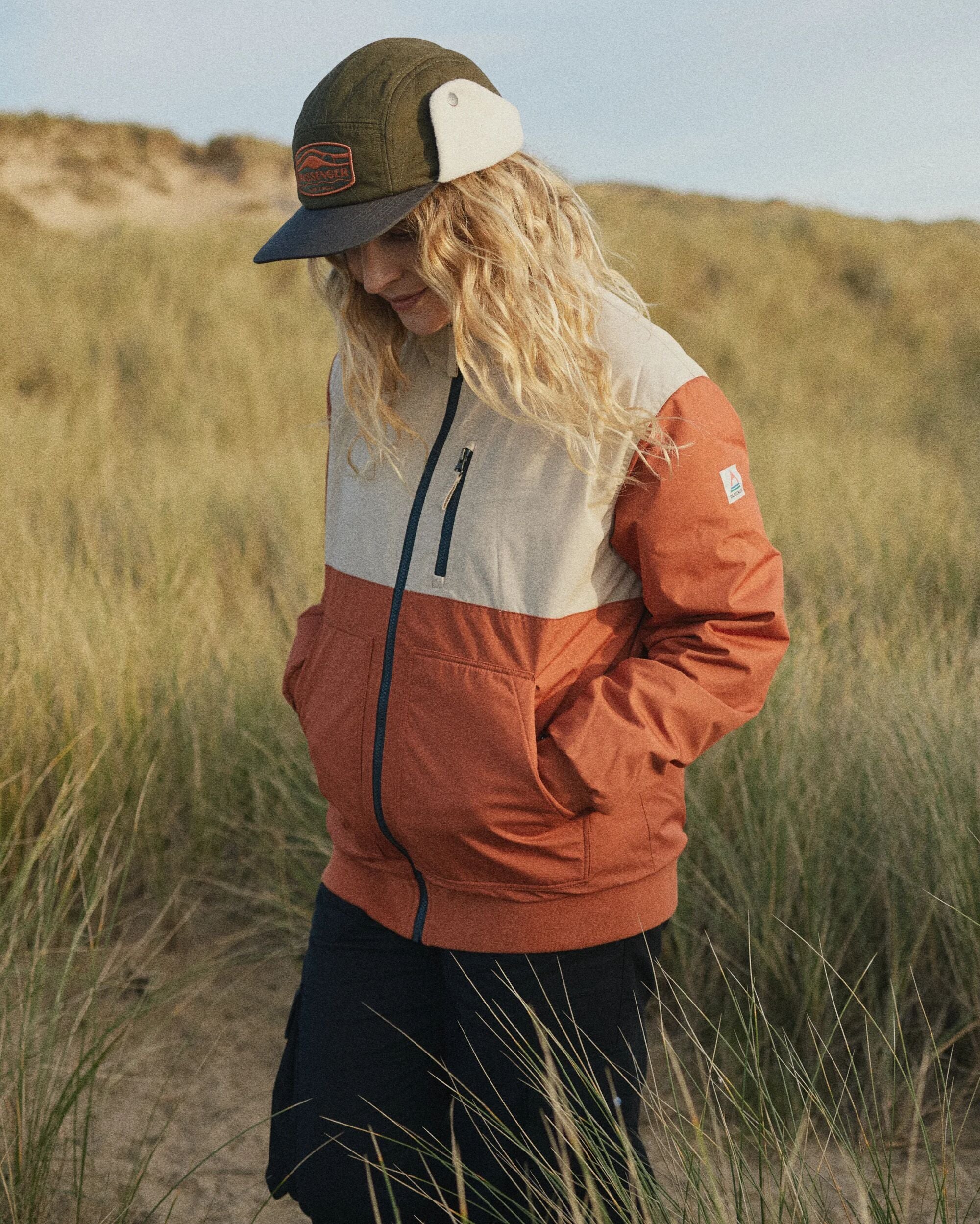 Finn Recycled Polar Fleece Lined Jacket - Baked Clay - Lifestyle