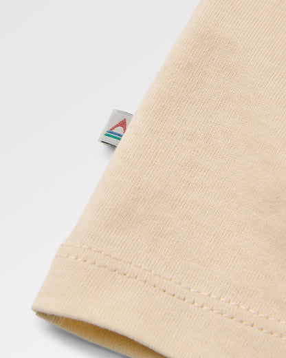 Patches Recycled Cotton LS T-Shirt - Birch - Flatlay