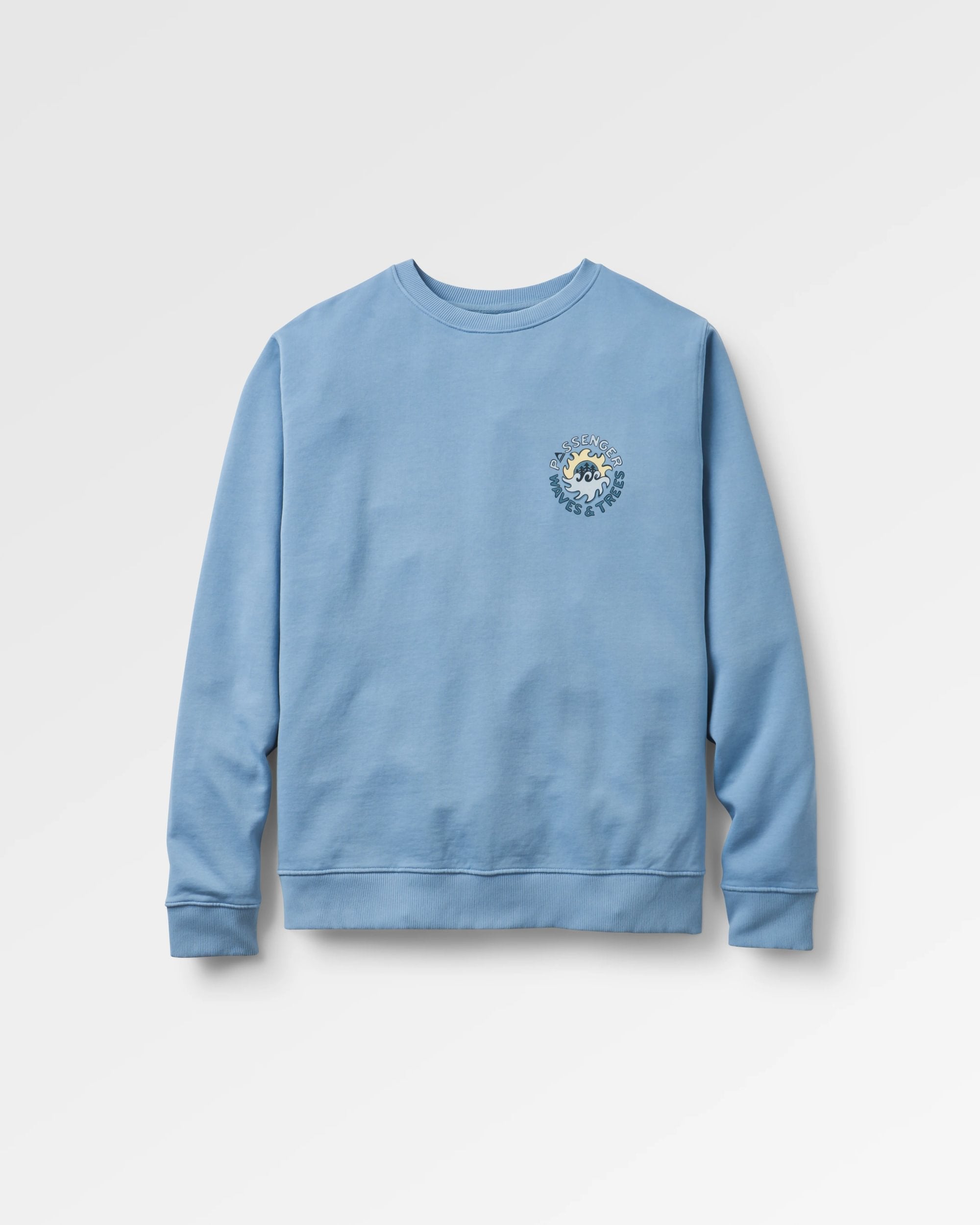 Dune Loopback Sweatshirt - Faded Denim - Flatlay