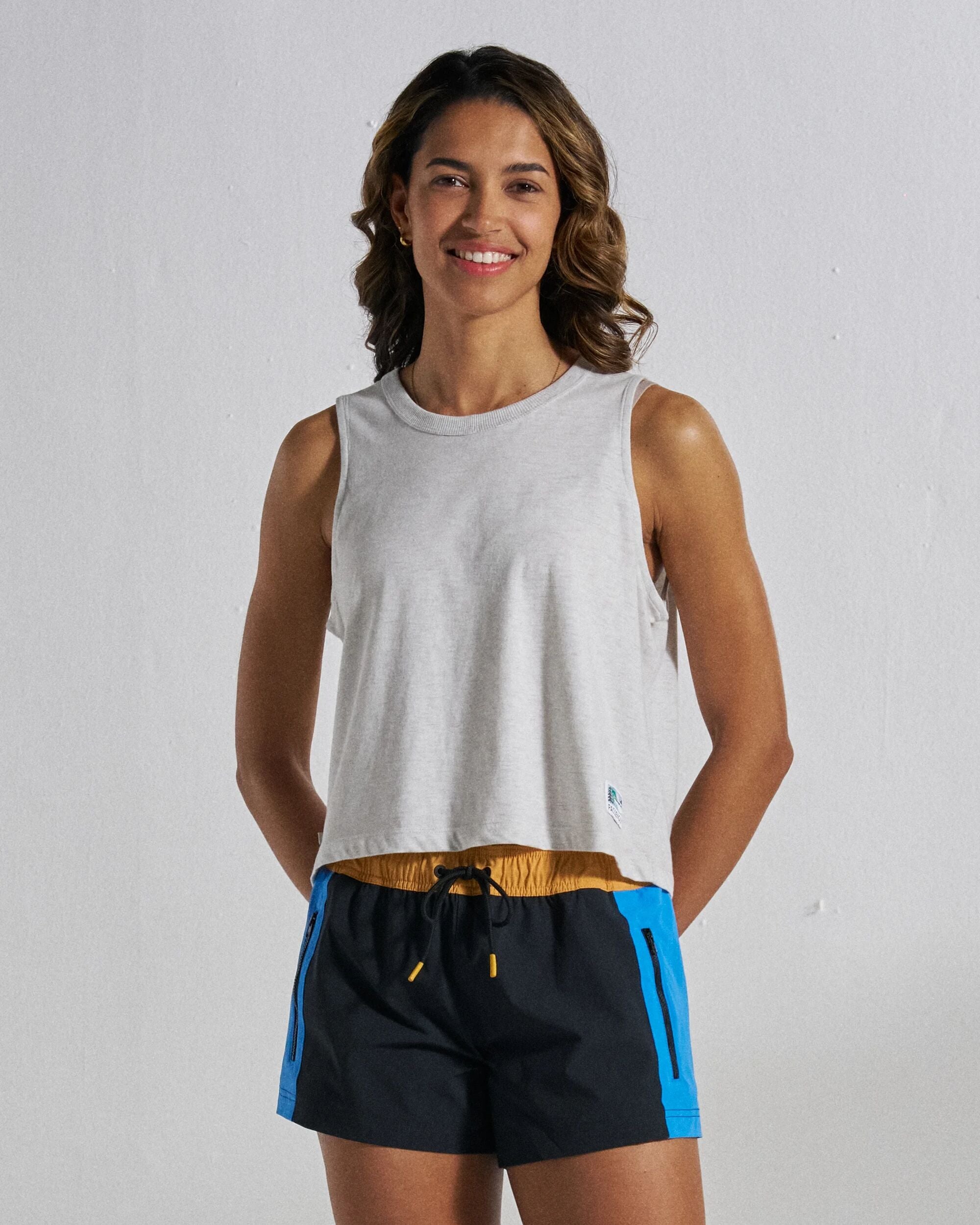 Legacy Vest - Light Grey Marl - Studio Model
