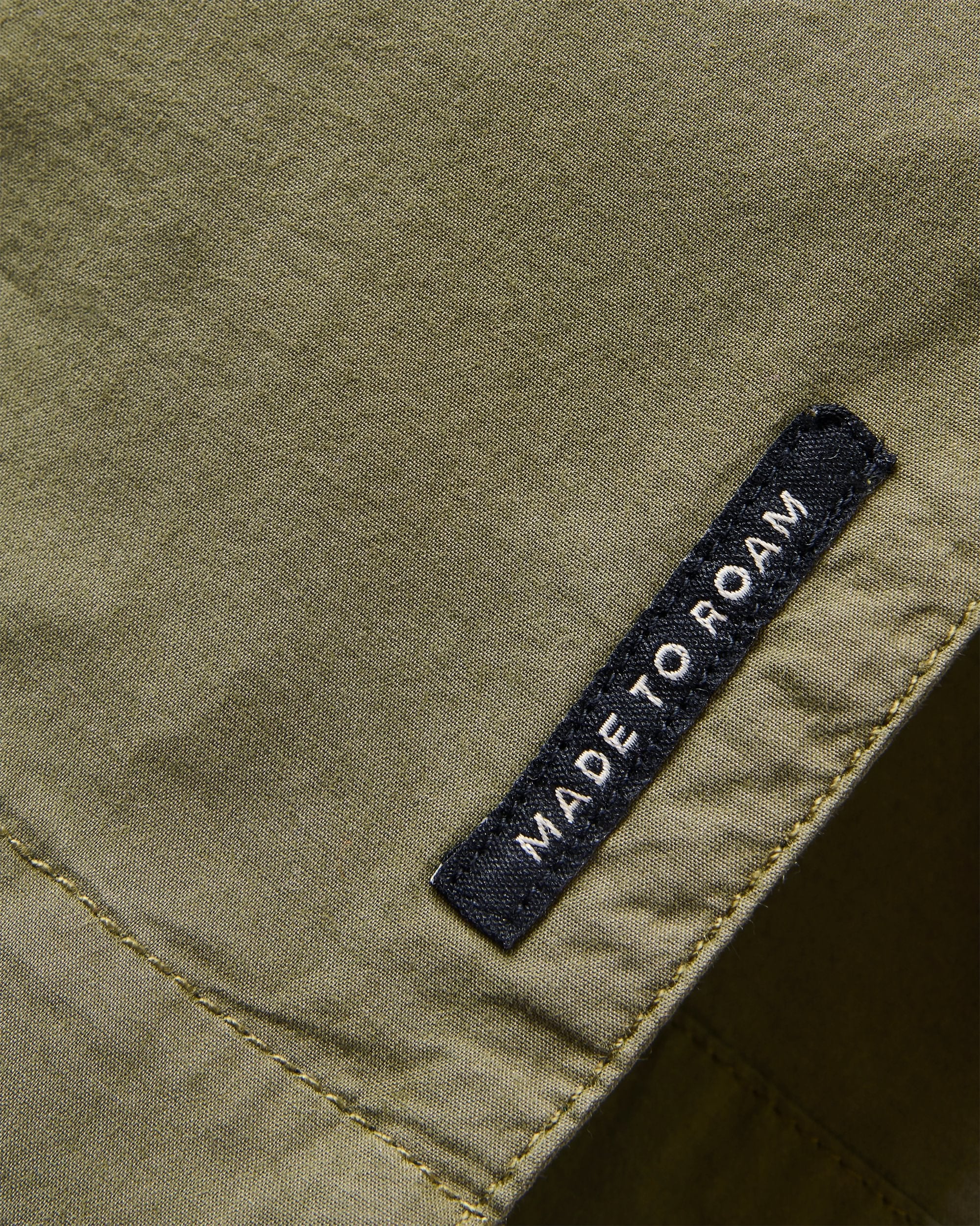 Acreage Organic Cotton Shirt - Khaki - Flatlay