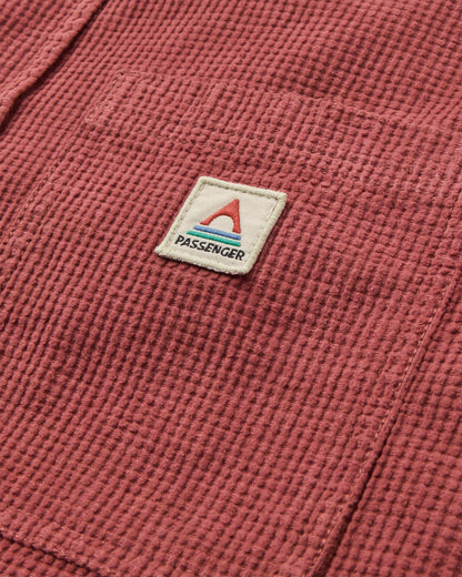Backcountry Grid Cord Shirt - Redwood - Flatlay